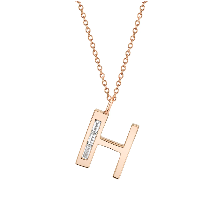 Large Deco Initial 16" Necklace