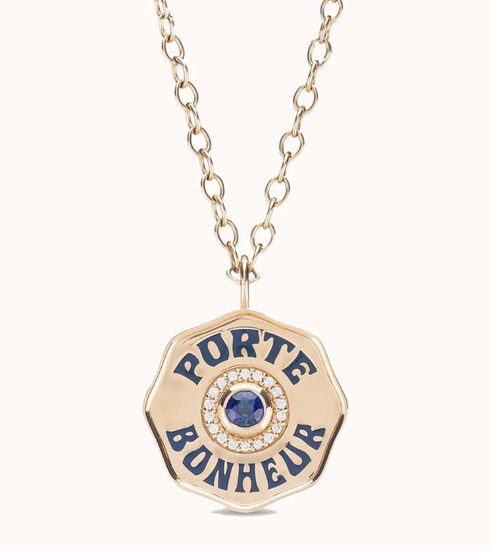 Large Porte Bonheur Blue Sapphire