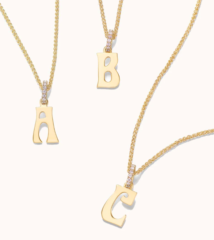 Initial Diamond Necklace