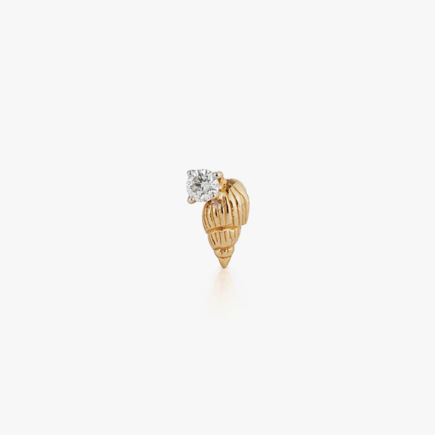 Bitsy Ursula Stud with Diamond - Closed