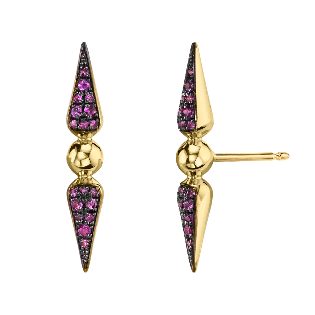 Shirley Pavé Spear Studs