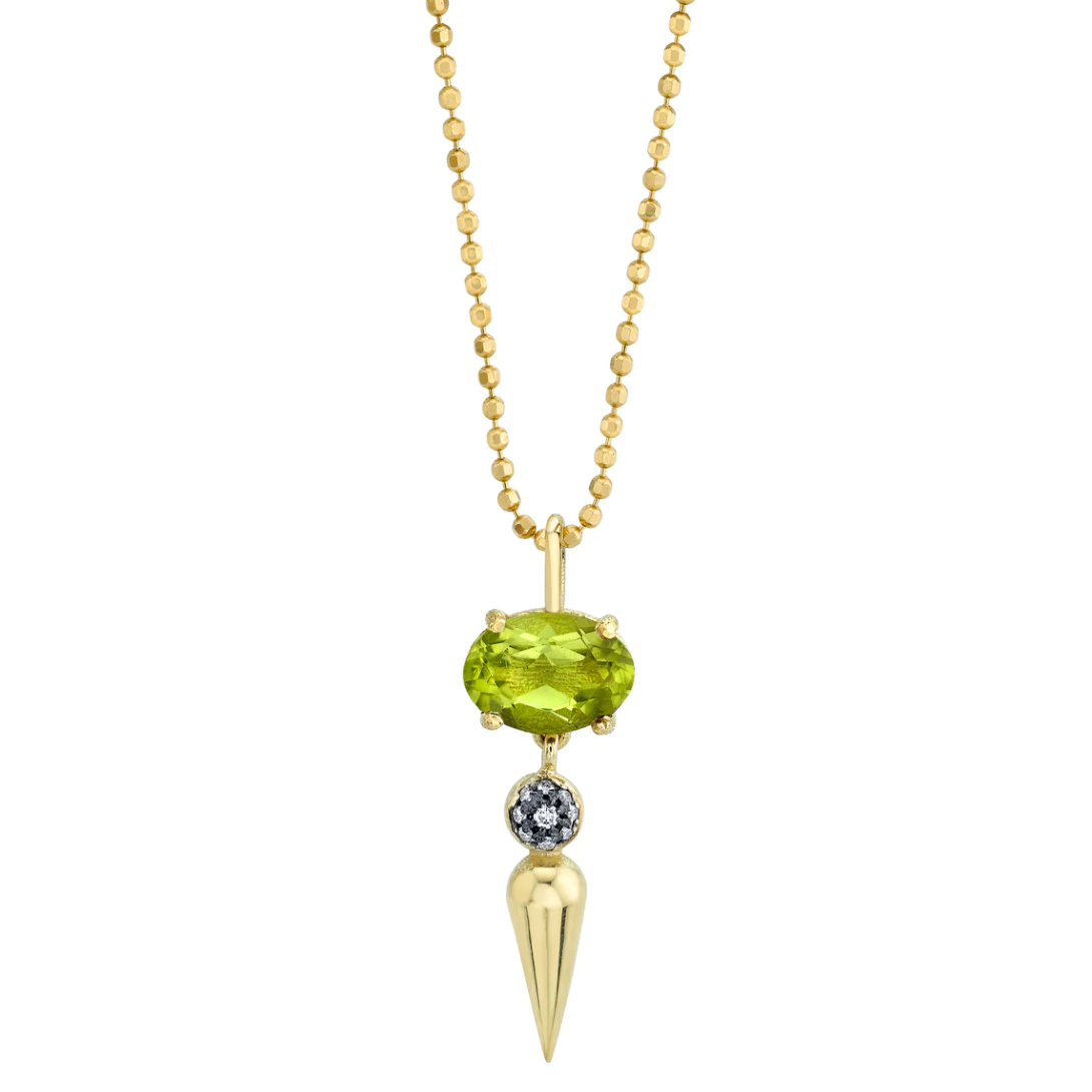 Pavé Center Spear Pendant