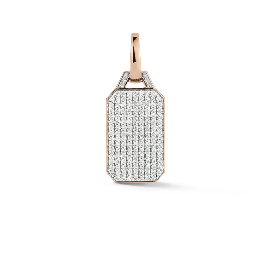 Dora Diamond Rectangular Tablet Charm