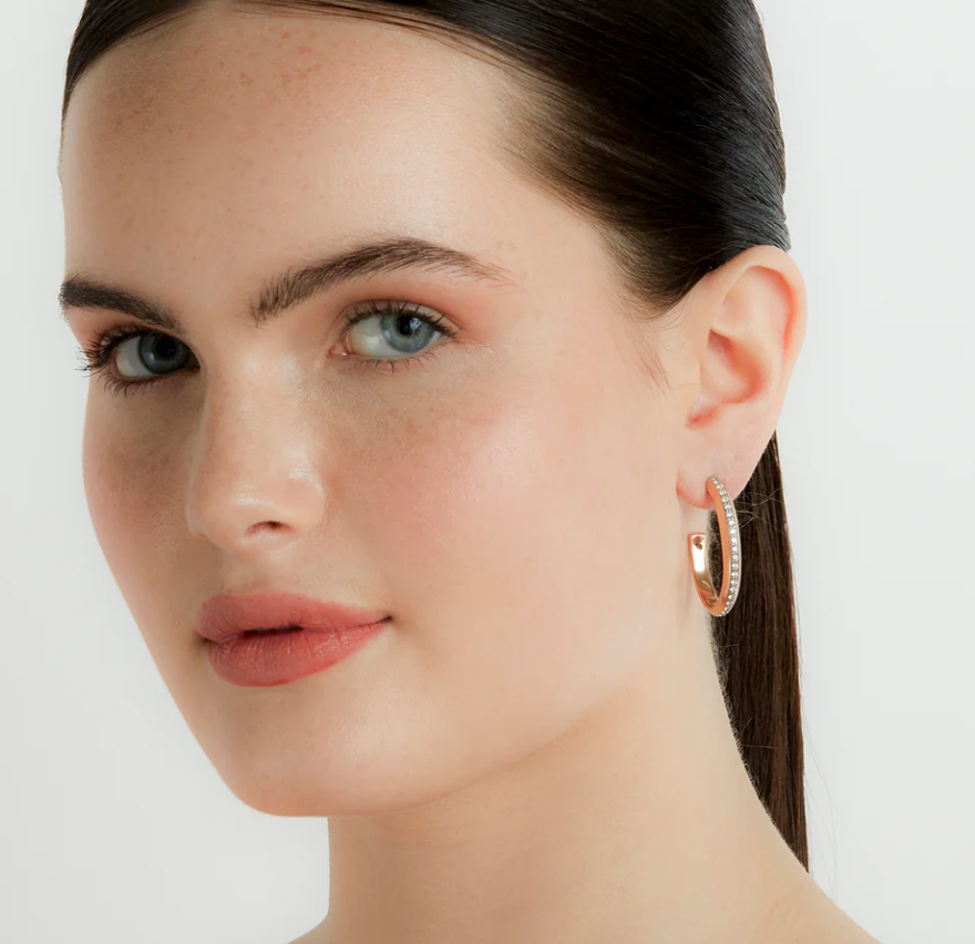 Grant Gold and Diamond Knife Edge Hoops