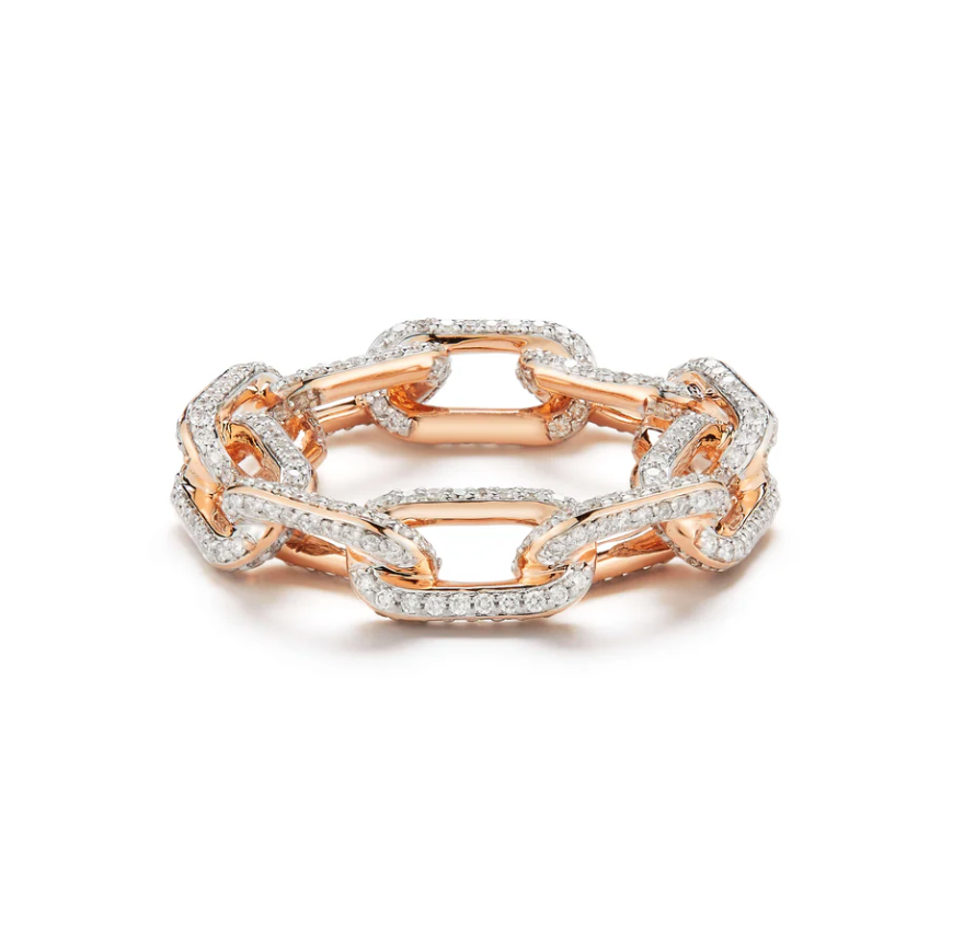 Saxon Chain Link Diamond Ring