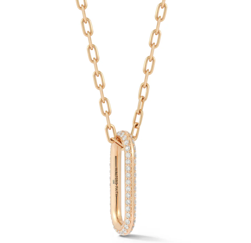 Saxon Jumbo Diamond Link Necklace