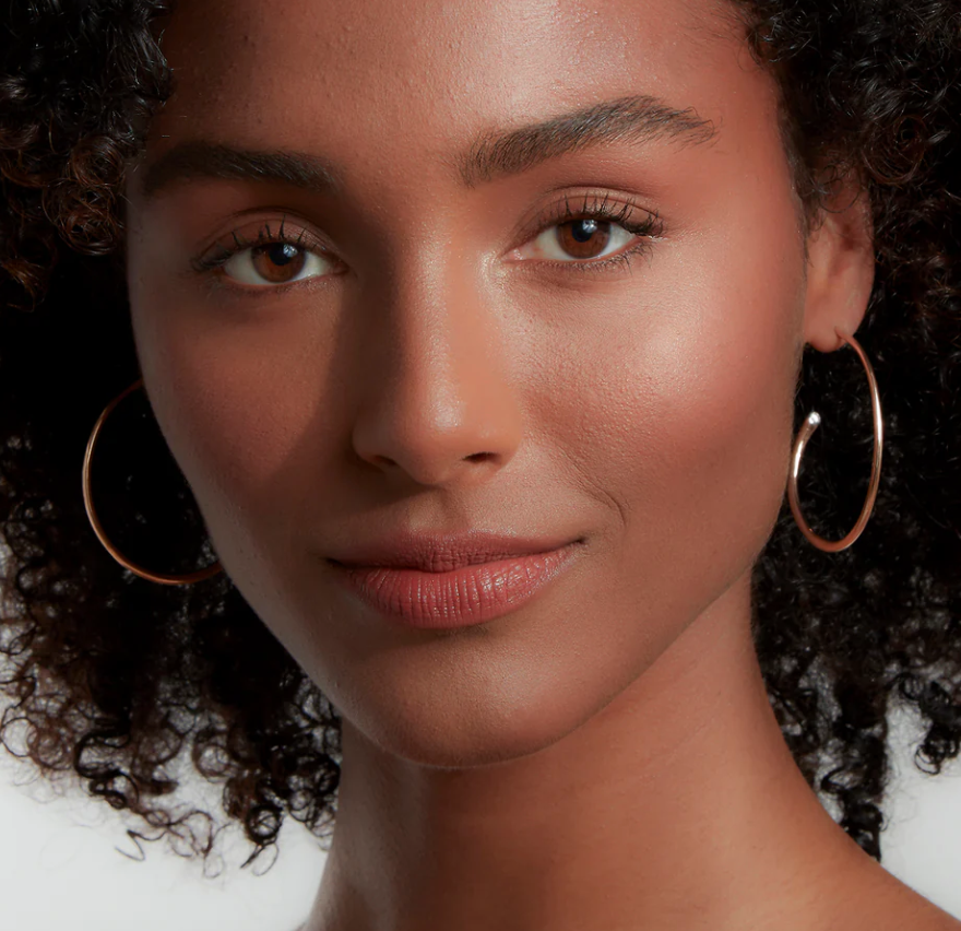 Thoby Gold and Single Diamond Tubular Hoops