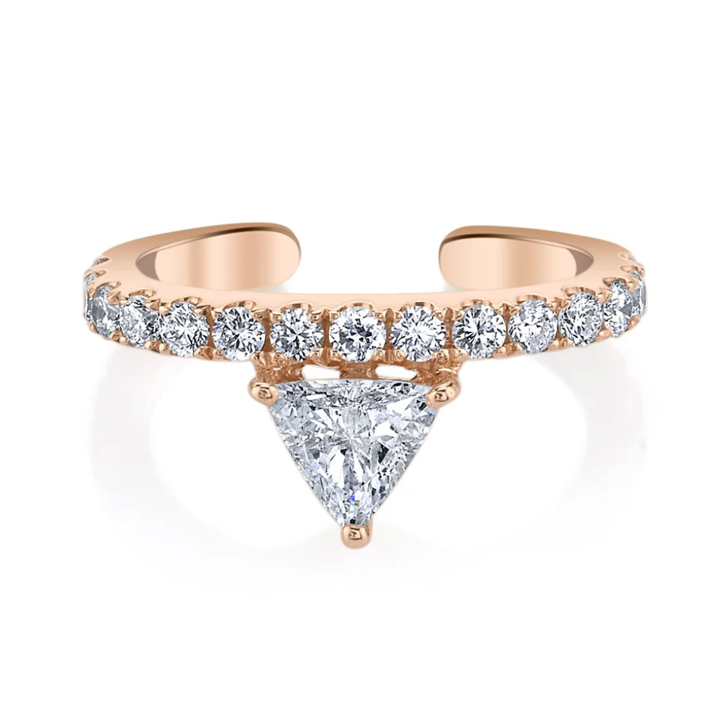 Luxe Triangle Diamond Ear Cuff