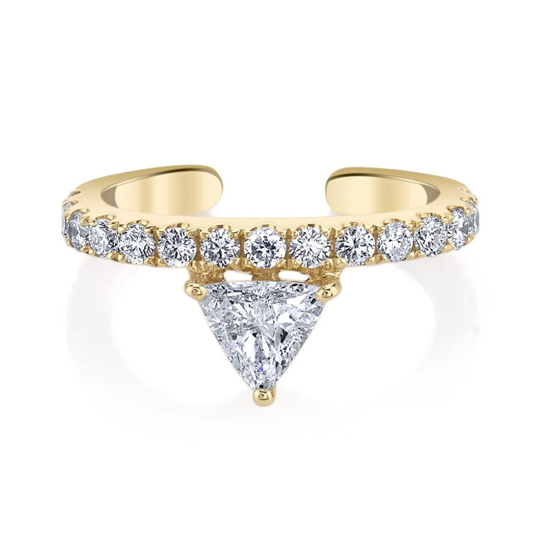 Luxe Triangle Diamond Ear Cuff