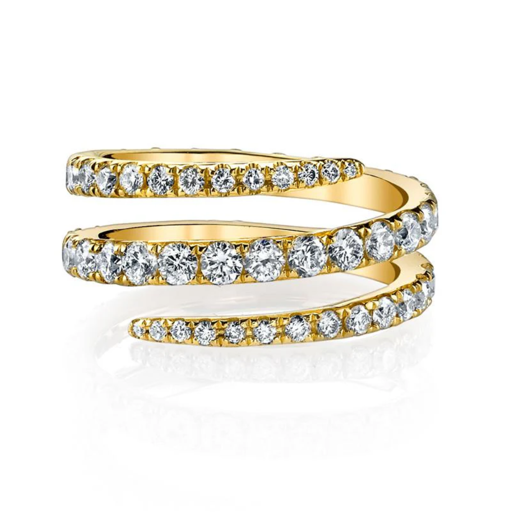 Diamond Coil Ring
