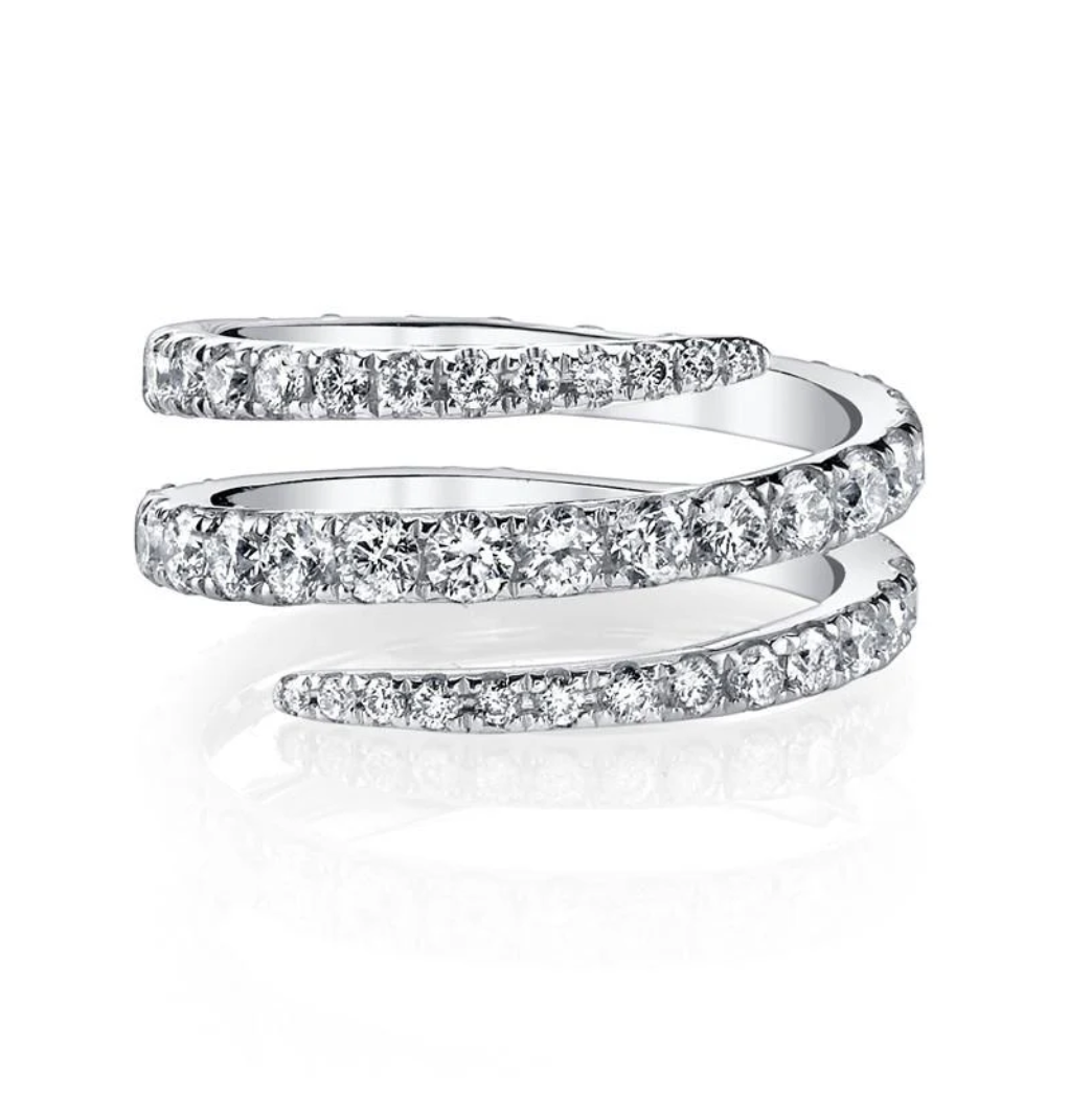 Diamond Coil Ring