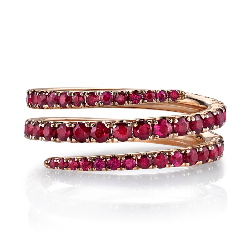Ruby Coil Ring