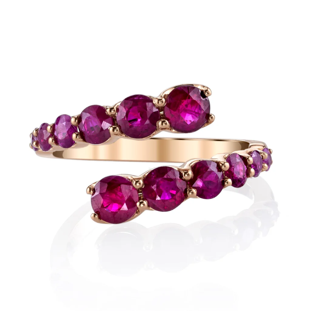 Ruby Twist Ring