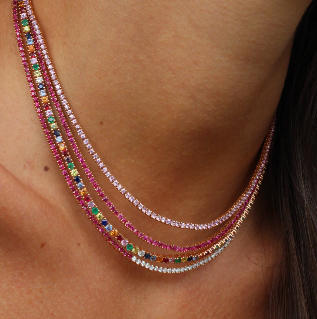 Ruby Hepburn Choker 16"