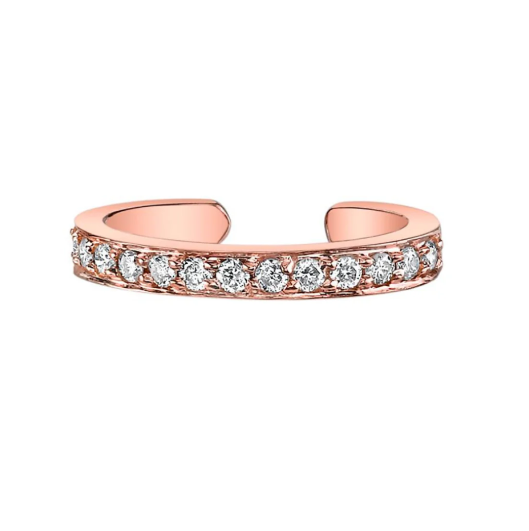 Single Row Diamond Ear Cuff