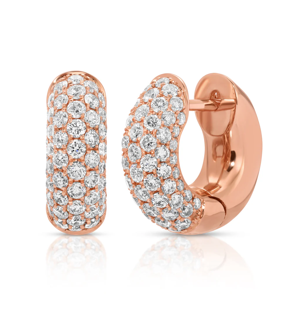 Pave Diamond Cosmo Huggies