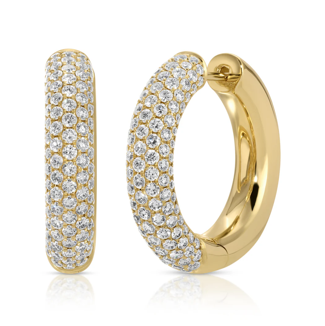 Diamond Cosmo Hoops