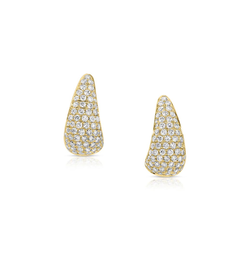 Small Diamond Claw Earrings