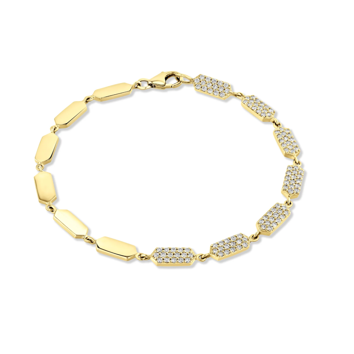 Diamond Confetti Bracelet - Half Pave