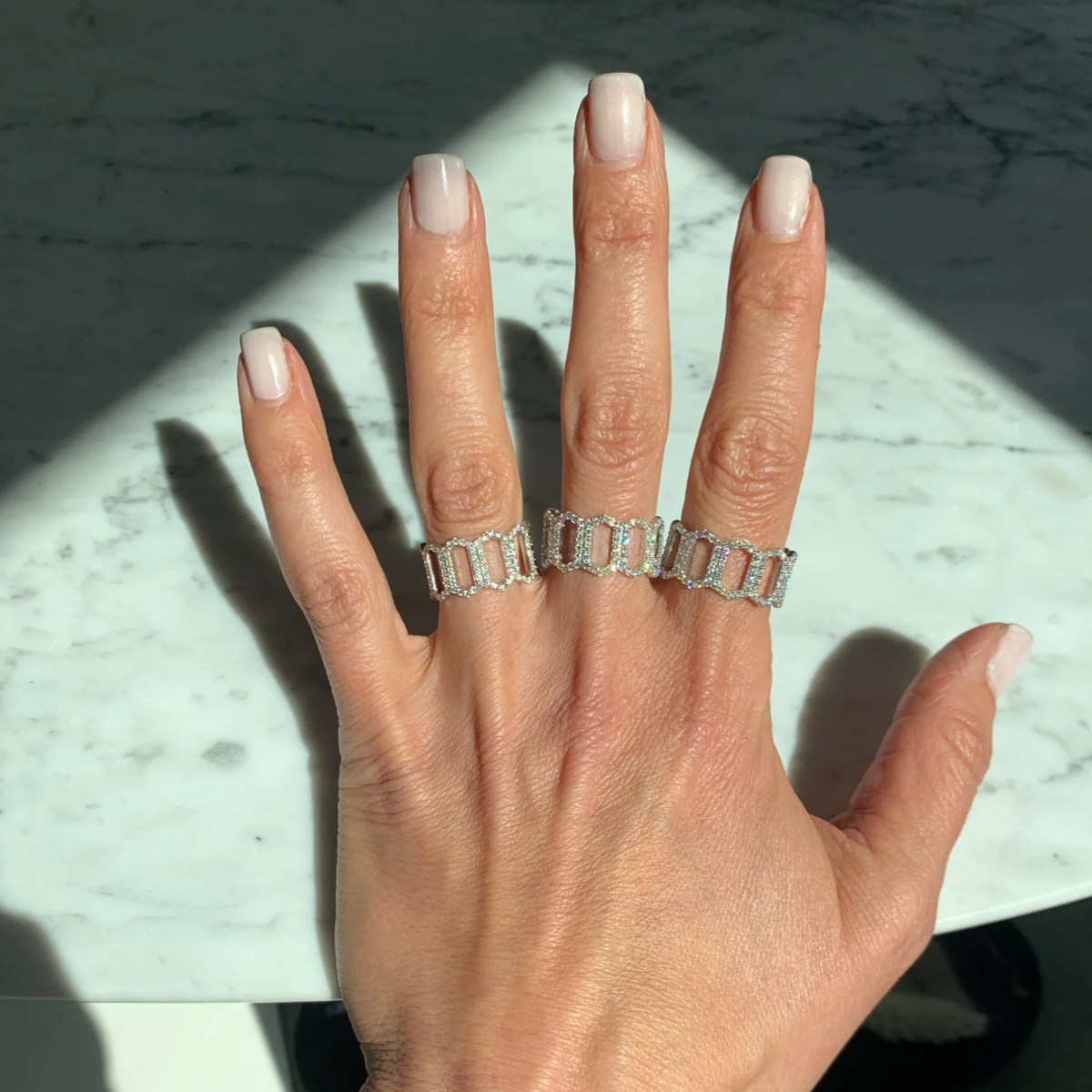 Diamond Open Marquis Ring