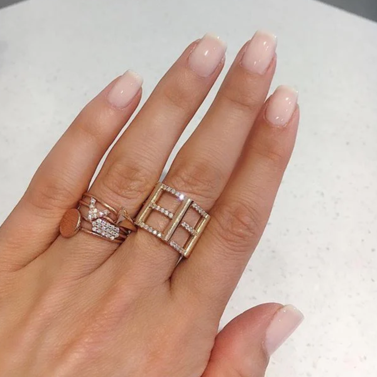 Cage Ring With Diamonds