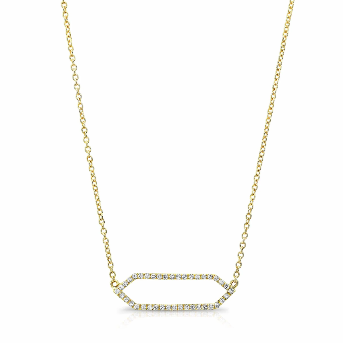 All Diamond Mini Marquis Necklace