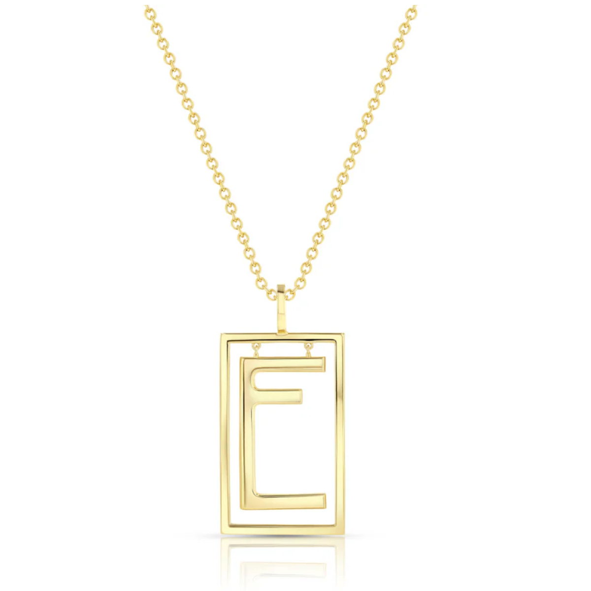 Large Deco Initial Necklace