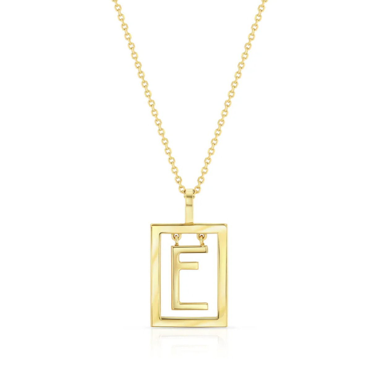 Medium Deco Initial Necklace