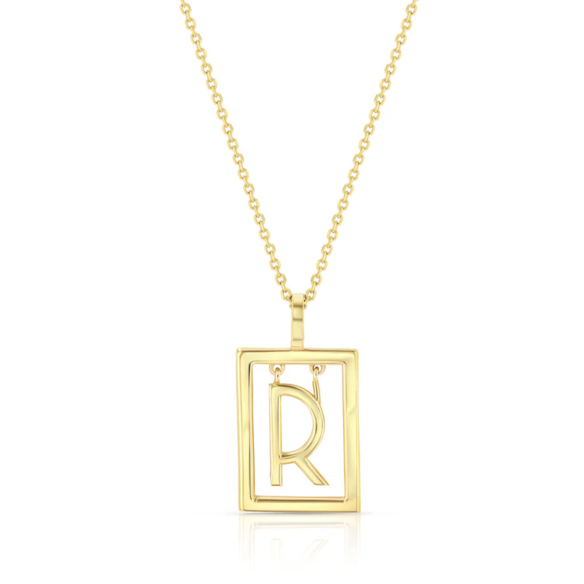 Medium Deco Initial Necklace