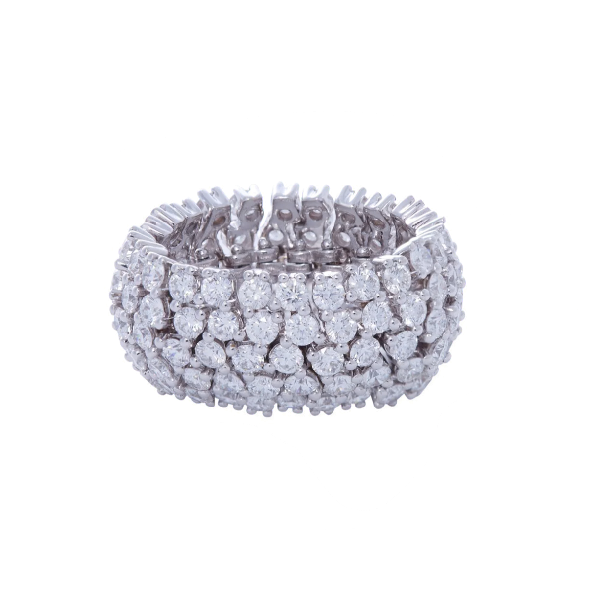 Flexible Ring With Diamonds
