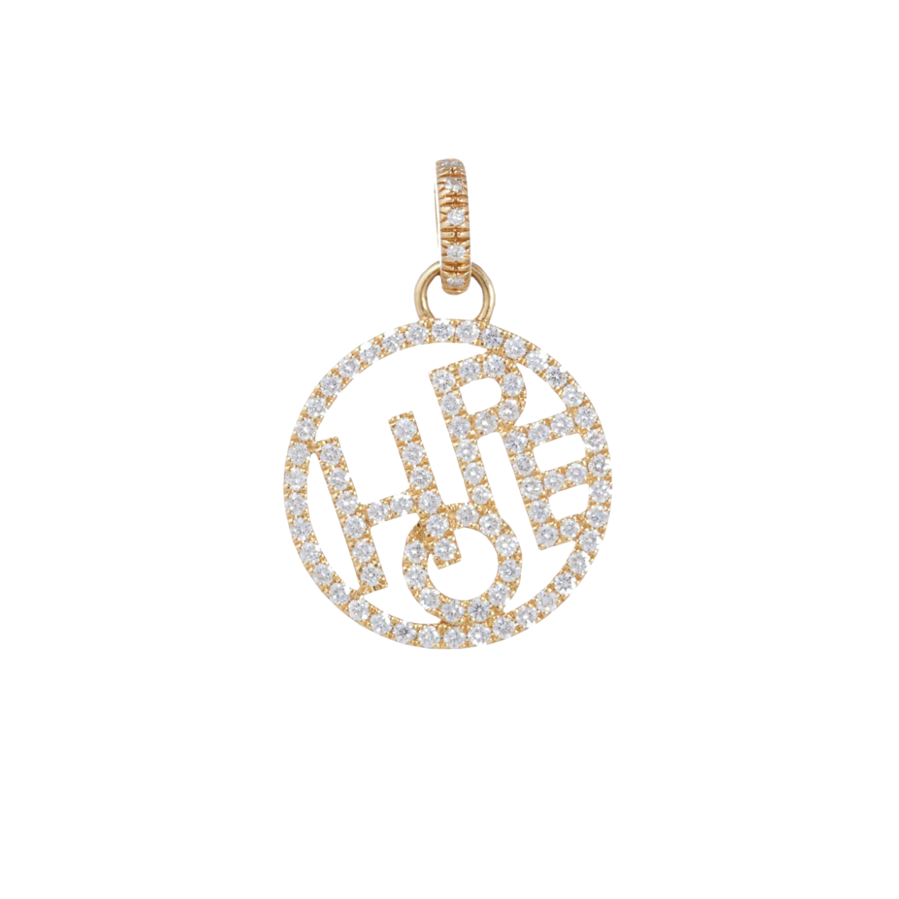 Hope Charm With Diamonds - Large