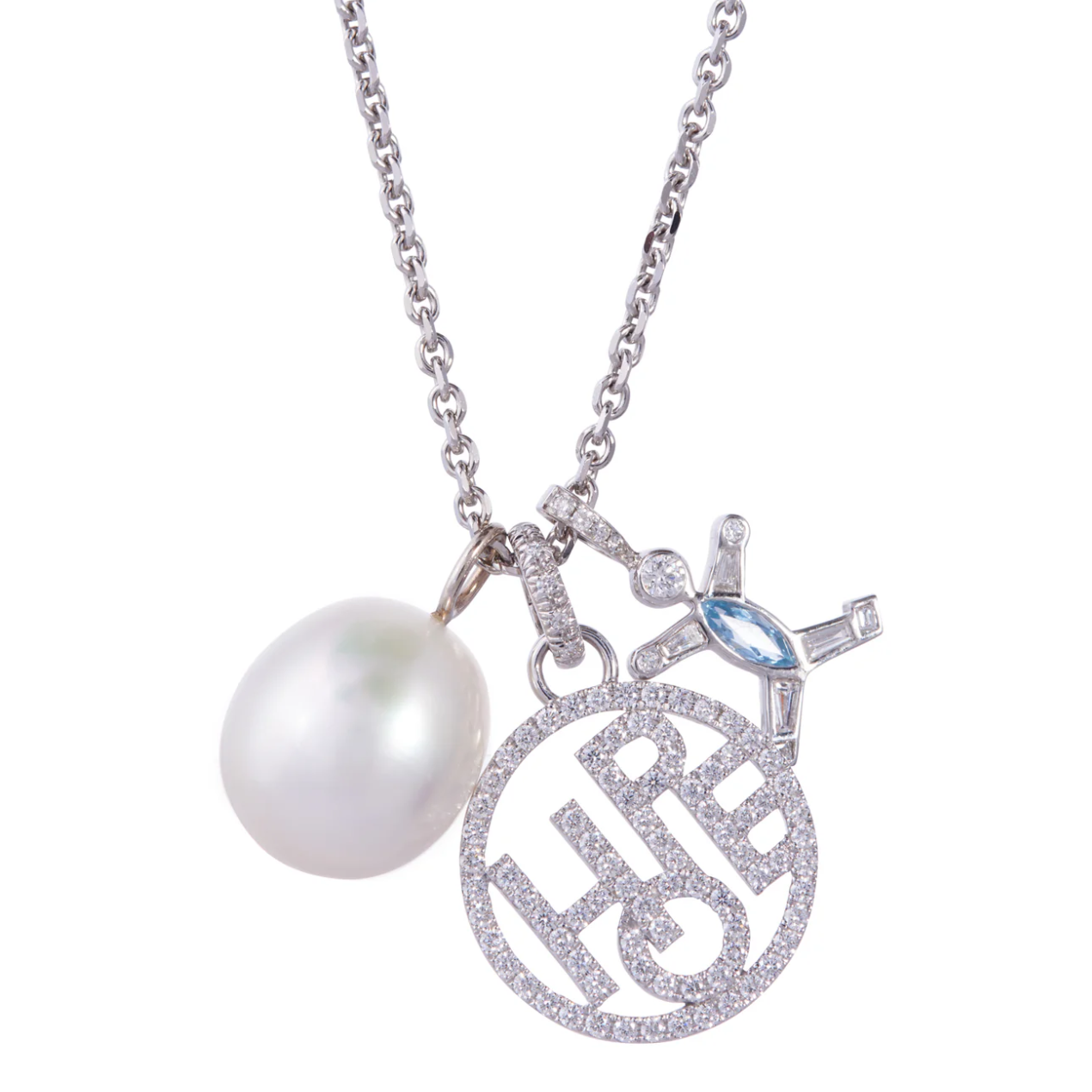 Hope Charm With Diamonds - Large