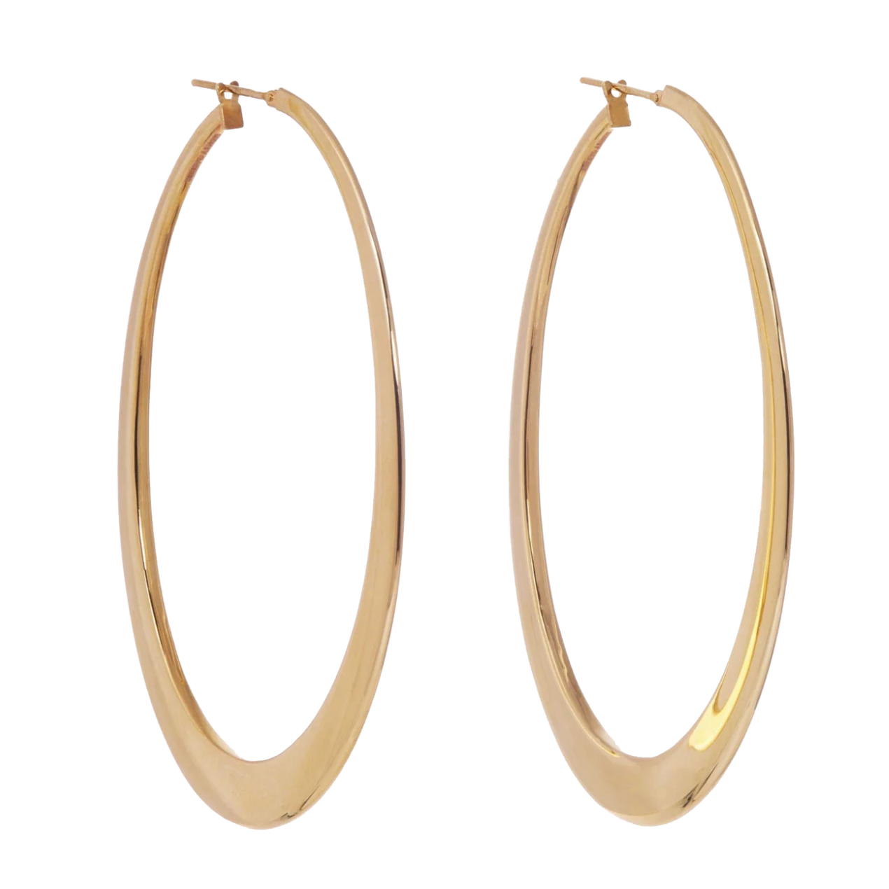 Crescent Hoop Earrings