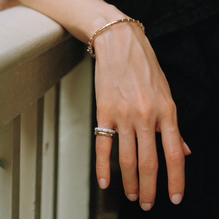 Signature Lover's Knot Hinged Bangle