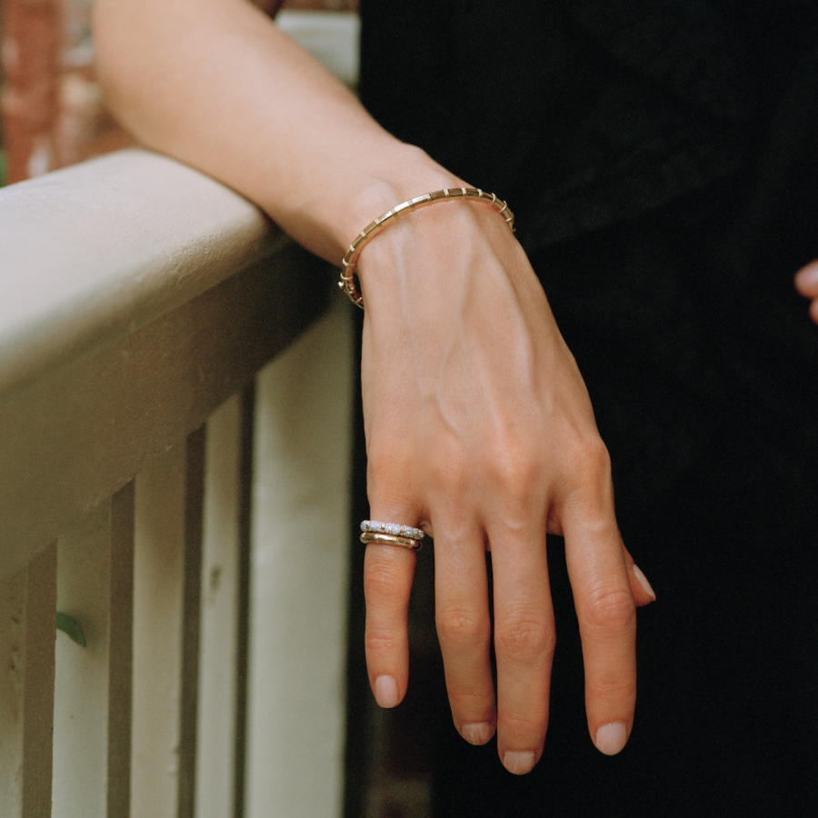 Signature Pinky Promise Lover's Knot Pave Ring