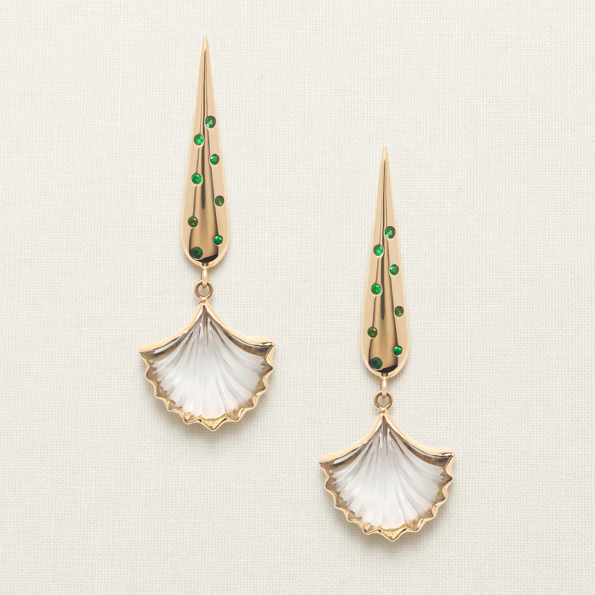 Carnation Drop Earring Crystal
