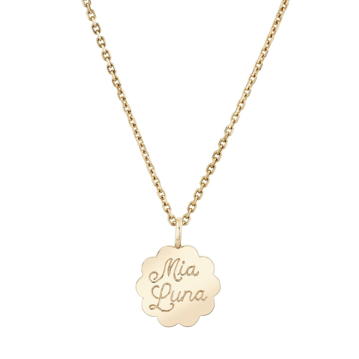 Scalloped Edge Pendant