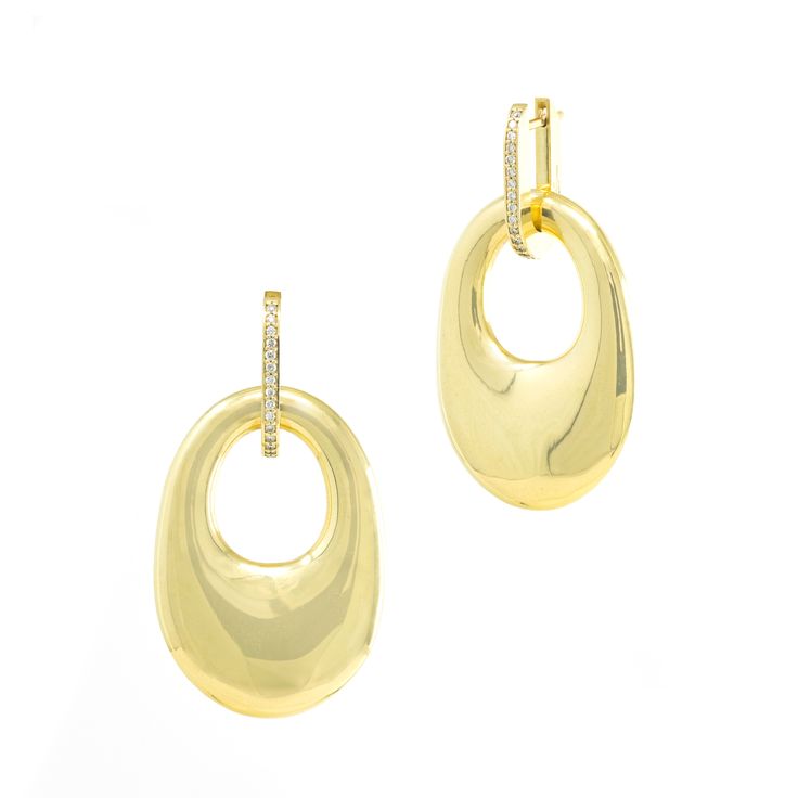 Interchangeable Gold Eclipse Hoops