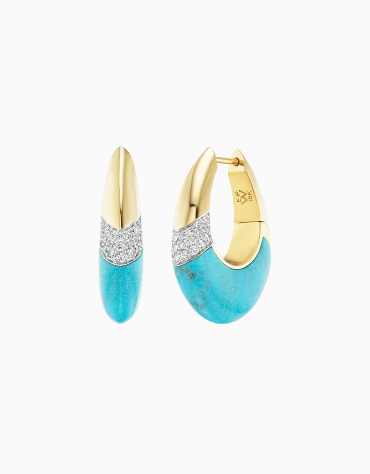 Ombre Oval Earring