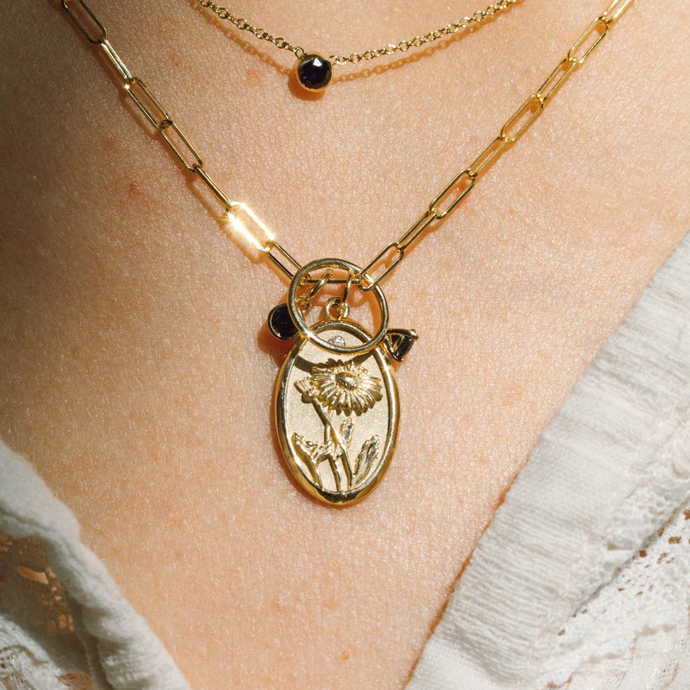 September Birth Flower Charm