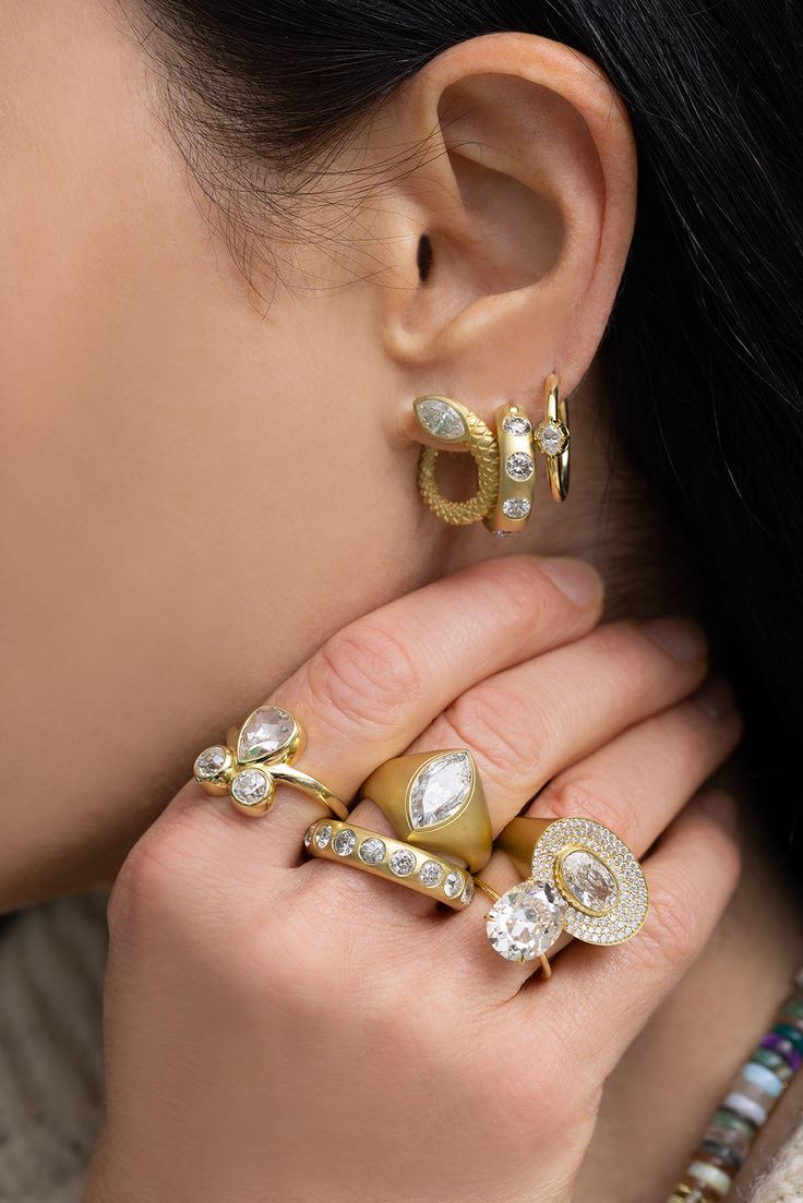 Diamond Gyspy Hoops