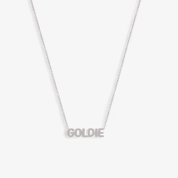 Petite Bubble Name Necklace