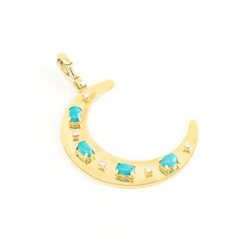 Flat Crescent Charm