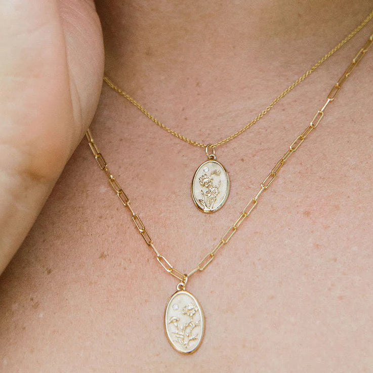 March Birth Flower Charm