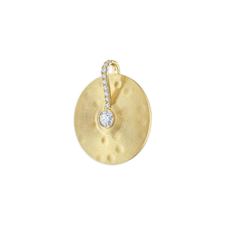 Cymbal Pendant Medium in Antique Diamond