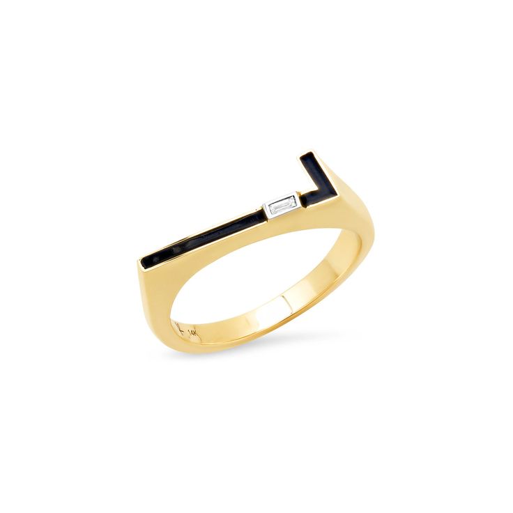 Enamel Number Ring