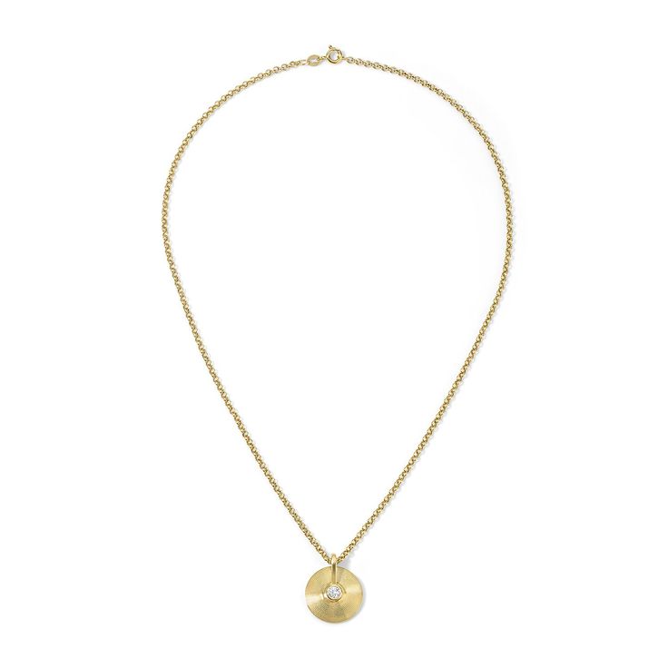 Cymbal XS Necklace - Diamond on Luci Chain