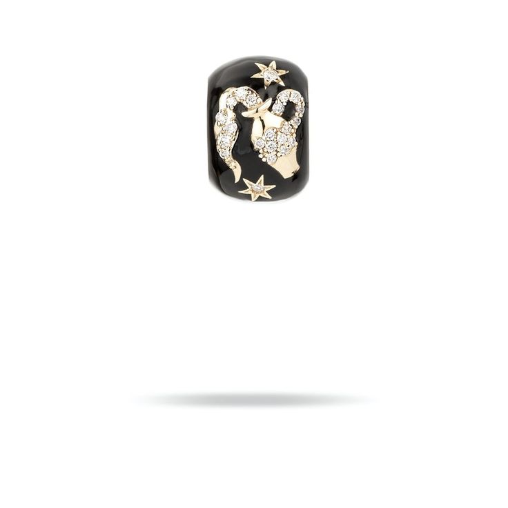 Zodiac Ceramic + Diamond Big Bead
