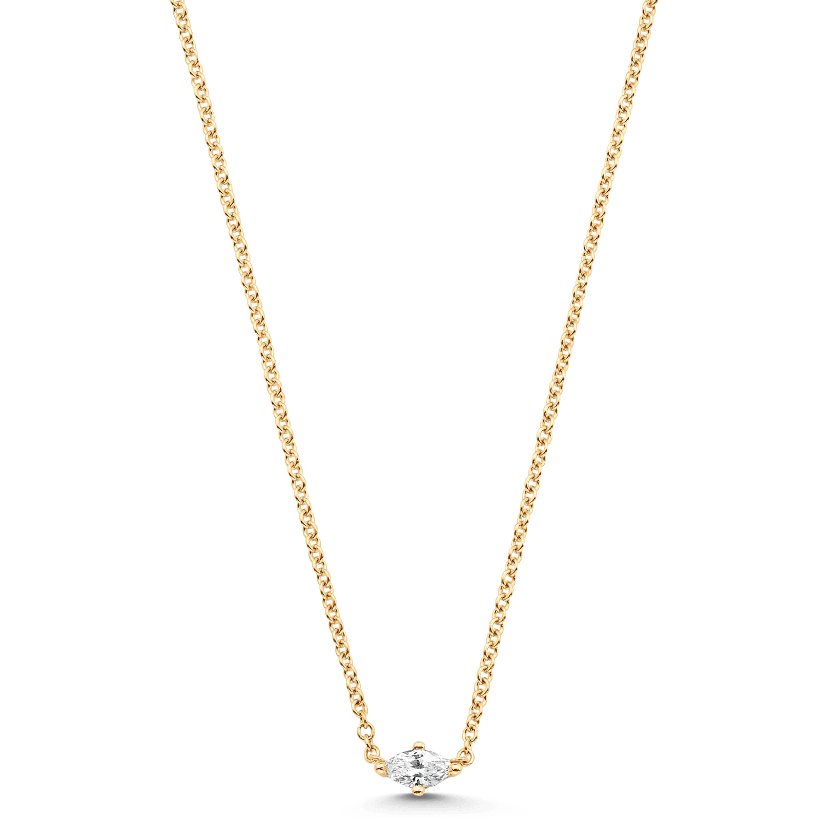 Dujour Marquis Single Diamond Necklace