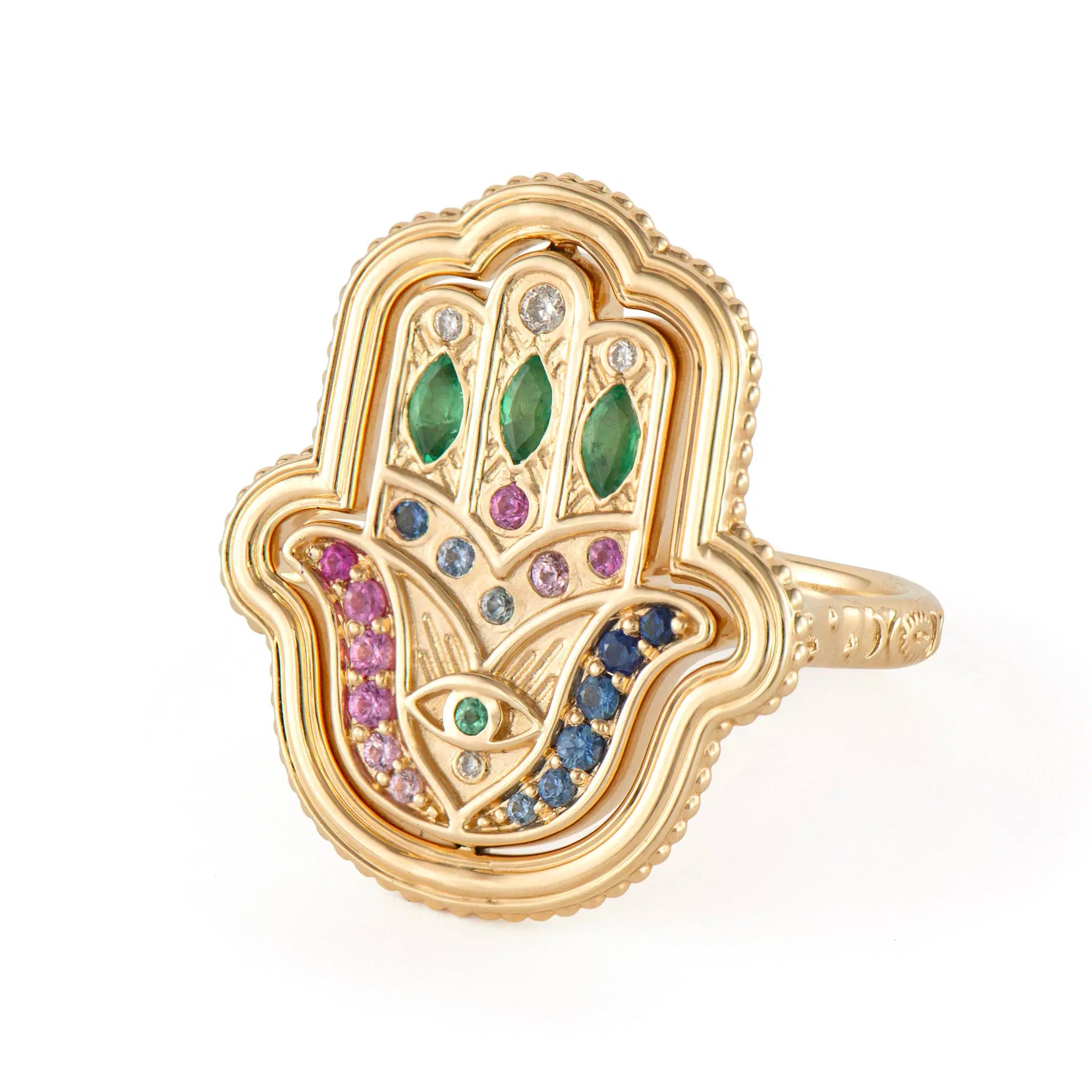 Large Hamsa Flip Ring